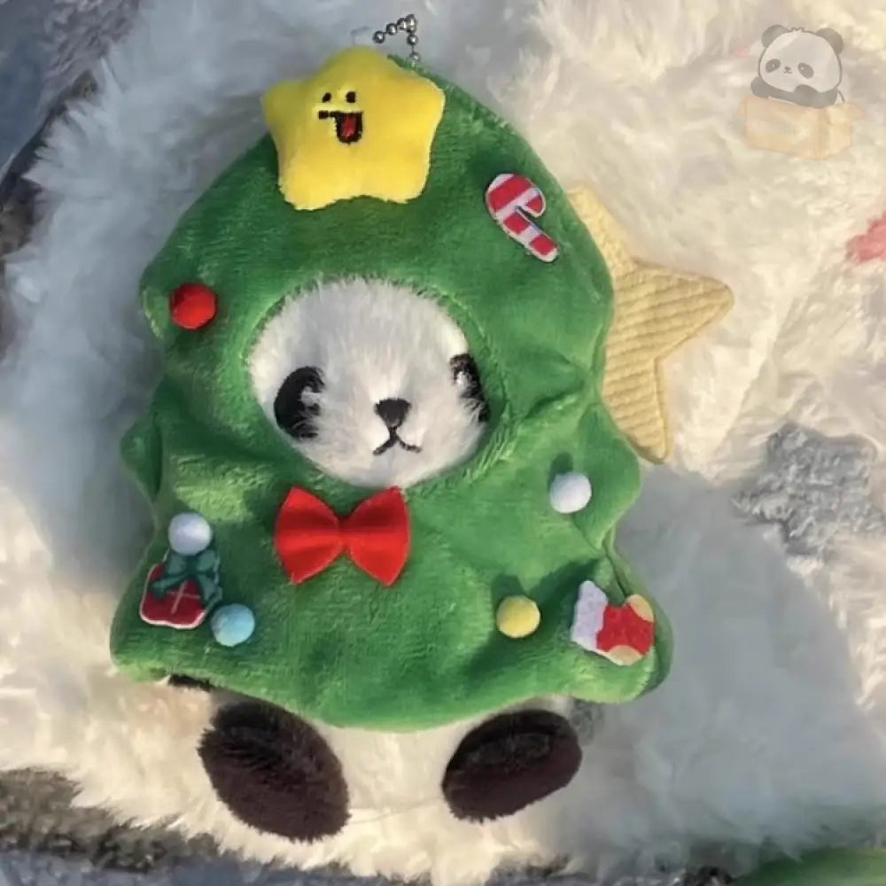 クリスマス限定 パンダ キーホルダー パンダグッズ ぬいぐるみ おもちゃ バッグチャーム マスコット クリスマスツリーパンダ / フリー グッズ＞ぬいぐるみ