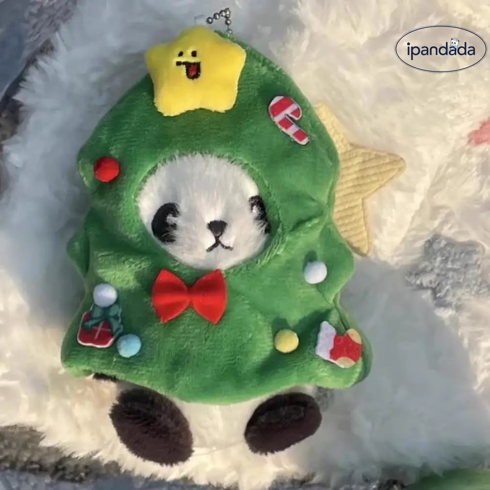 クリスマス限定 パンダ キーホルダー パンダグッズ ぬいぐるみ おもちゃ バッグチャーム マスコット クリスマスツリーパンダ / フリー グッズ＞ぬいぐるみ