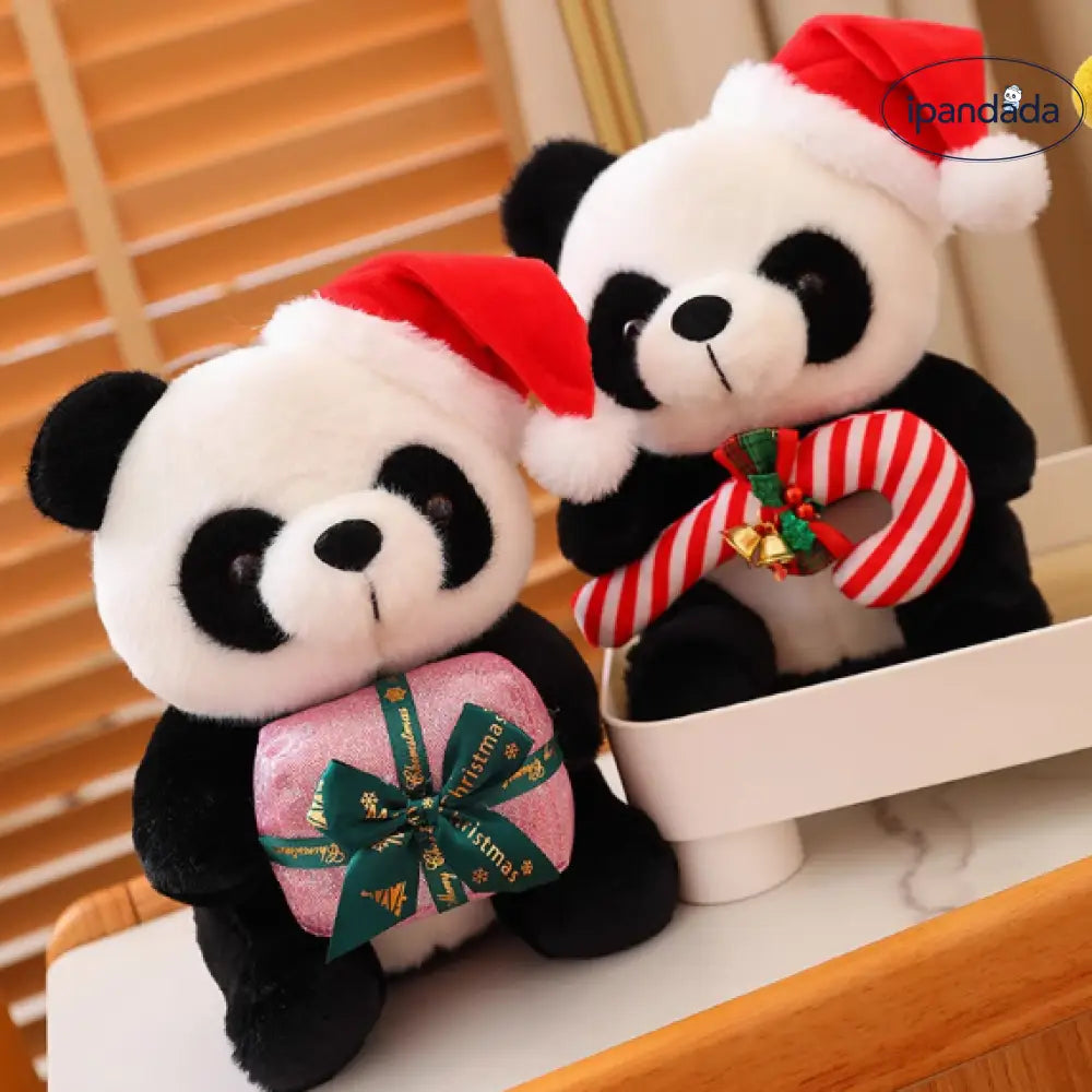 クリスマス限定 パンダ ぬいぐるみ おしゃれ バッグチャーム ギフト