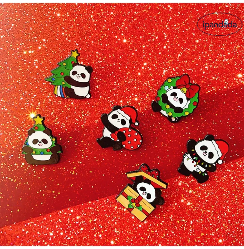 【クリスマス限定セール】ブローチ ５個セット ７個セット重ね付け パンダ 不規則 セレモニー ギフト アクセサリー プレゼント グッズ＞その他