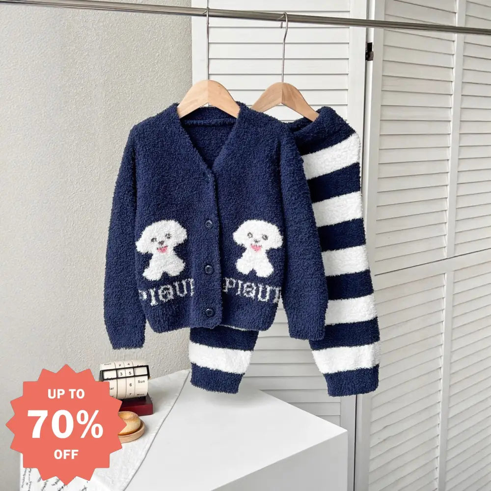 キャラクター コアラ ビション 犬 子供 フリース パジャマ  厚手 ふわふわ ホームウェア 暖かい 柔らかい 保温 快適 おしゃれ ルームウェア ID2927