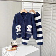 キャラクター コアラ ビション 犬 子供 フリース パジャマ  厚手 ふわふわ ホームウェア 暖かい 柔らかい 保温 快適 おしゃれ ルームウェア ID2927