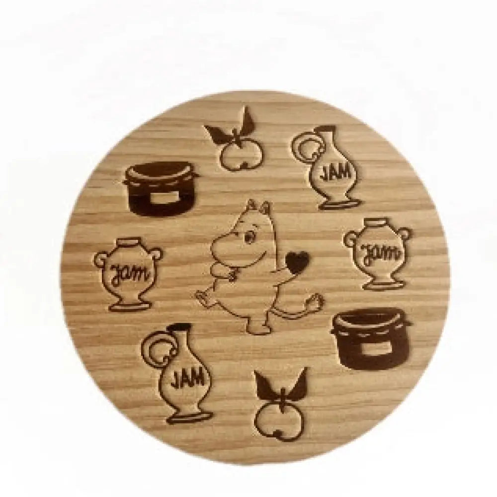 キャラクター 木製 防熱 マット 鍋敷き 食卓マット 耐熱 マット ムシャ ミヤシャ メイ 周辺グッズ 小さな女の子 カバ ID2070 タイプ② / 15cm インテリア雑貨>その他