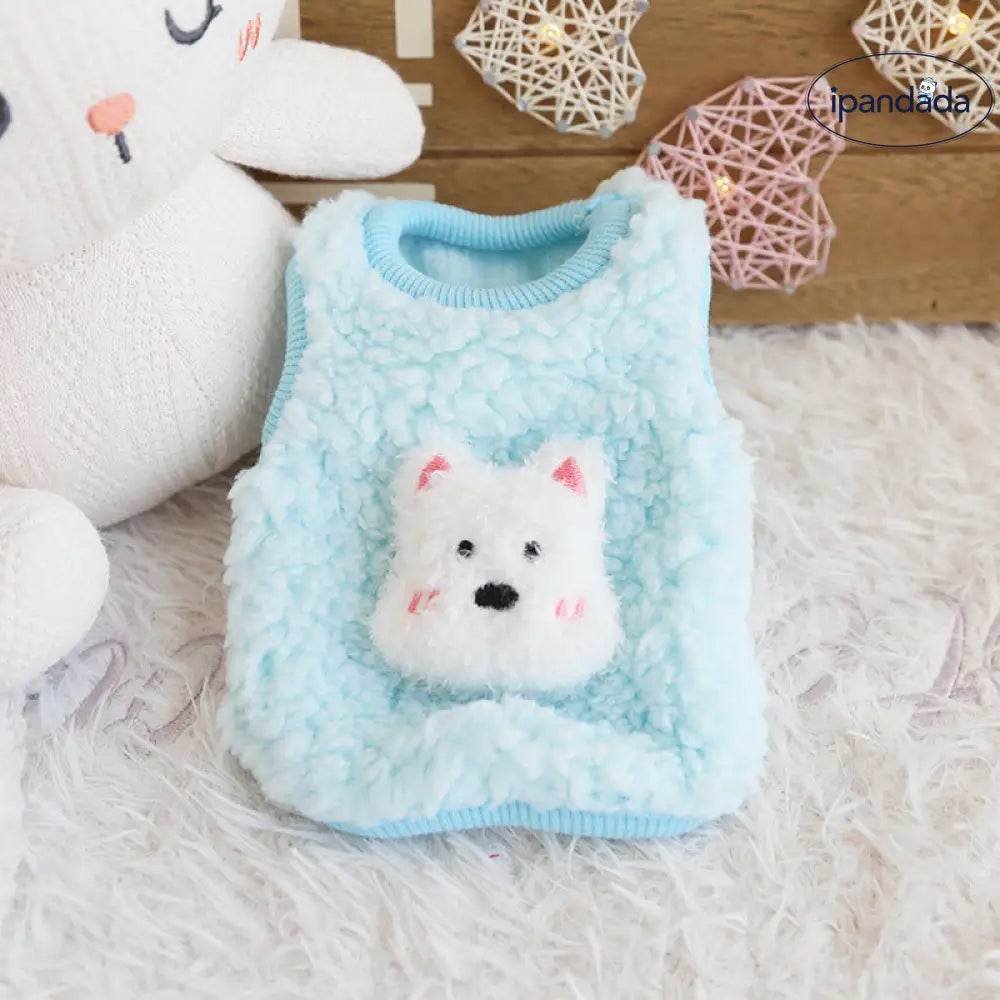 キャラクター 犬 もち団子 子犬 服 かわいい フリース 小犬 子猫 新生児 猫 服 柔らかい ふわふわ 軽量 快適 おしゃれ 小型 室内用 ペットウェア 癒し ギフト プレゼント ナチュラル ID2563