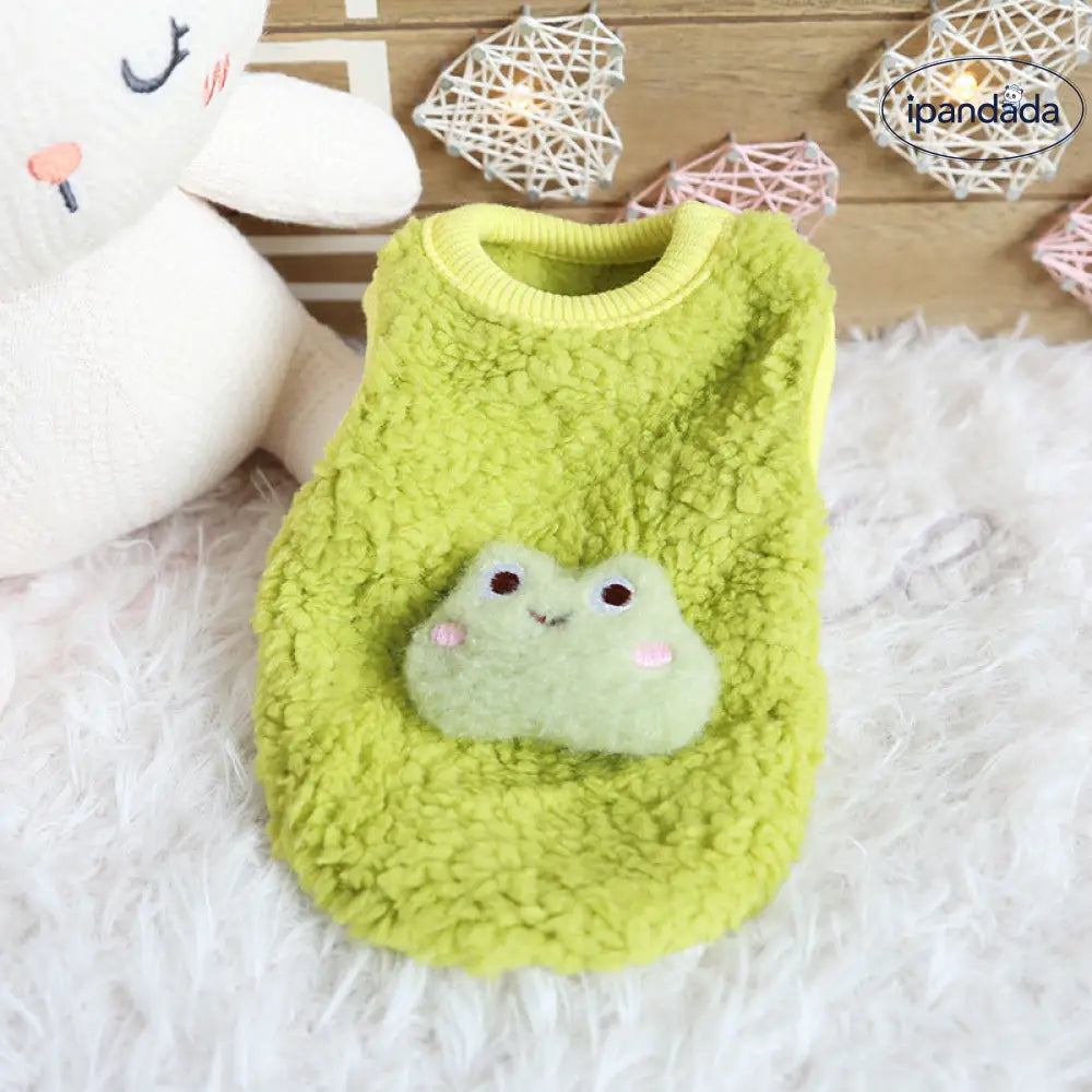 キャラクター 犬 もち団子 子犬 服 かわいい フリース 小犬 子猫 新生児 猫 服 柔らかい ふわふわ 軽量 快適 おしゃれ 小型 室内用 ペットウェア 癒し ギフト プレゼント ナチュラル ID2563