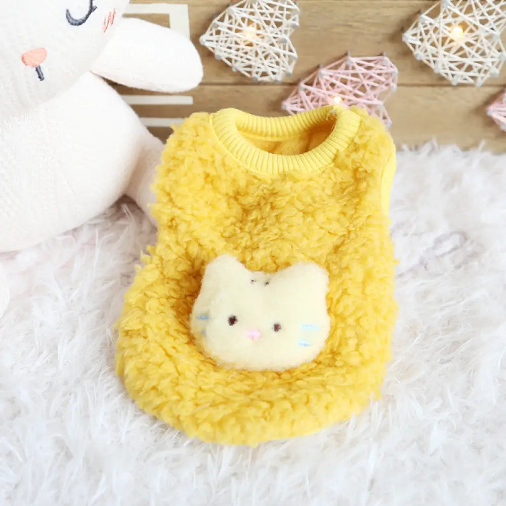 キャラクター 犬 もち団子 子犬 服 かわいい フリース 小犬 子猫 新生児 猫 服 柔らかい ふわふわ 軽量 快適 おしゃれ 小型 室内用 ペットウェア 癒し ギフト プレゼント ナチュラル ID2563 ネコ / 2XS