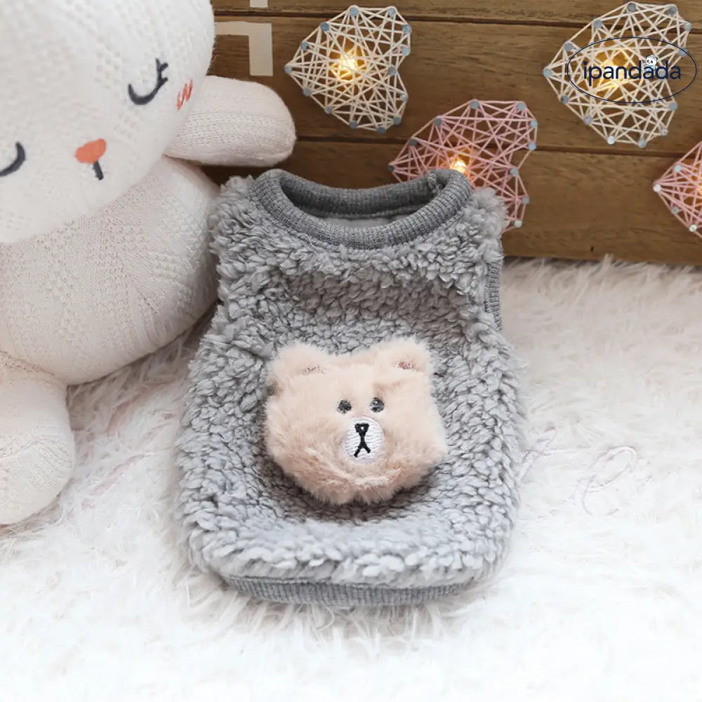 キャラクター 犬 もち団子 子犬 服 かわいい フリース 小犬 子猫 新生児 猫 服 柔らかい ふわふわ 軽量 快適 おしゃれ 小型 室内用 ペットウェア 癒し ギフト プレゼント ナチュラル ID2563