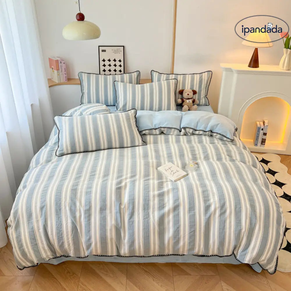 裏起毛 厚手 綿 フリース ベッドセット 家庭用 四点セット 学生寮 三点セット ID3041