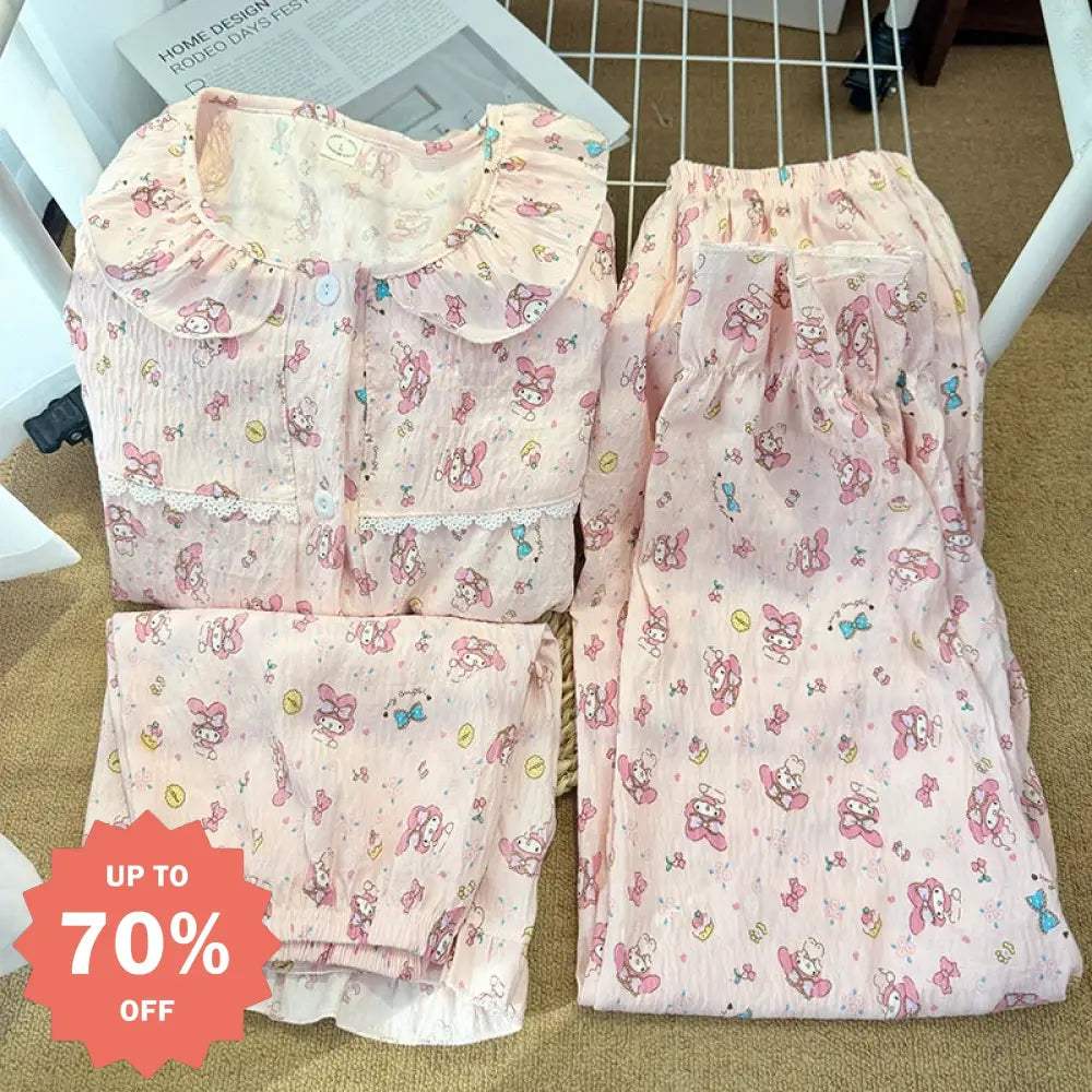 ID1524 マイメロディ 3点セット オーガニックコットン ふんわり肌なじみ パッド縫い込み カーディガン 接触冷感 おうちカフェ キュート おしゃれ ギフト対応 真夏のリラックス