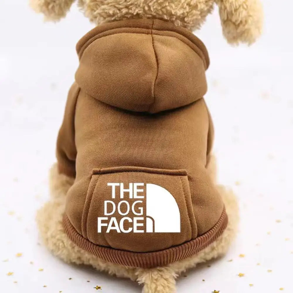 9色展開ドッグウェア 犬服 アディドッグ thedogface ペット服 小型犬 パーカー お散歩 オーバーオール ブラウン / XS（対応体重0.65-1.2KG） ペット用品＞ウェア