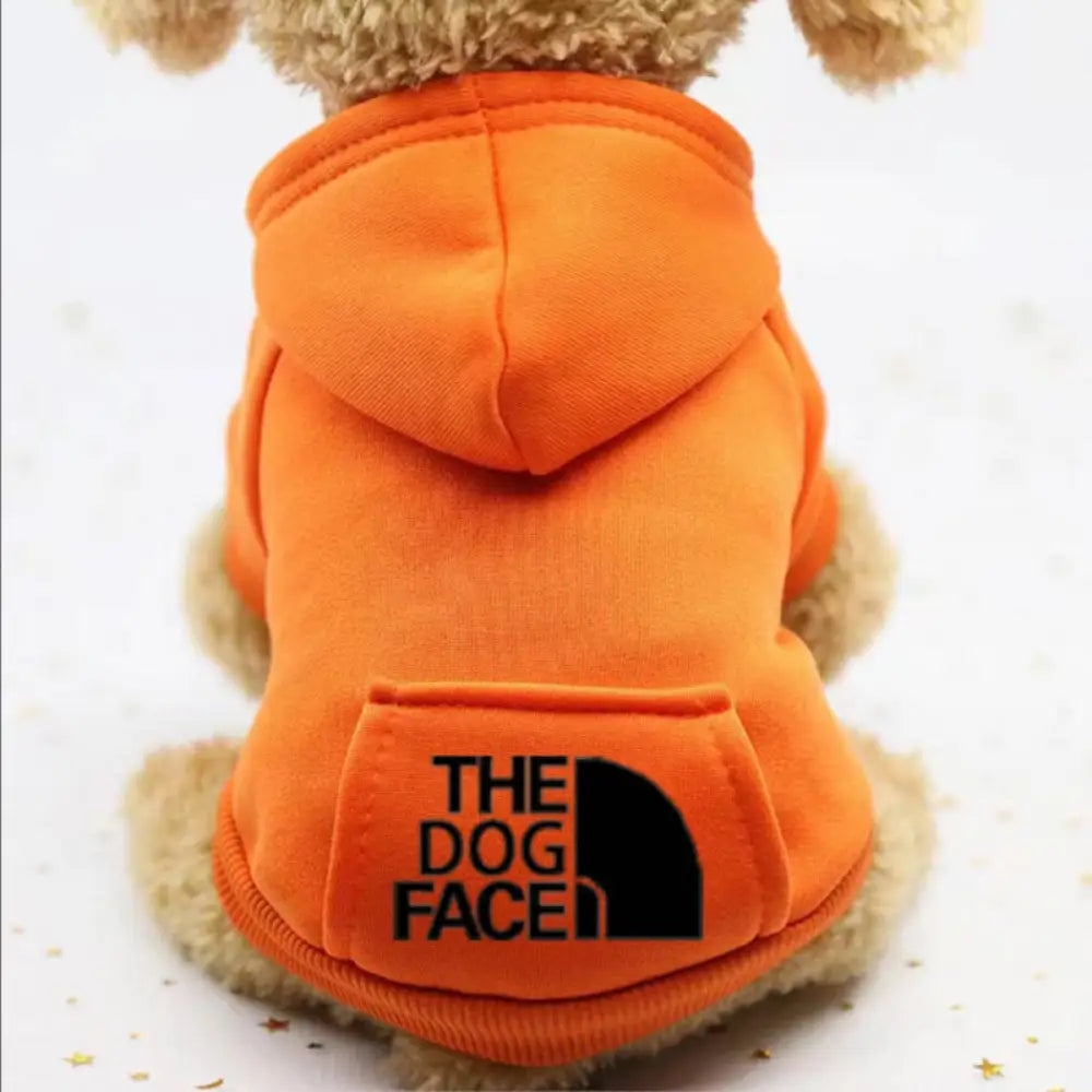 9色展開ドッグウェア 犬服 アディドッグ thedogface ペット服 小型犬 パーカー お散歩 オーバーオール オレンジ2 / XS（対応体重0.65-1.2KG） ペット用品＞ウェア