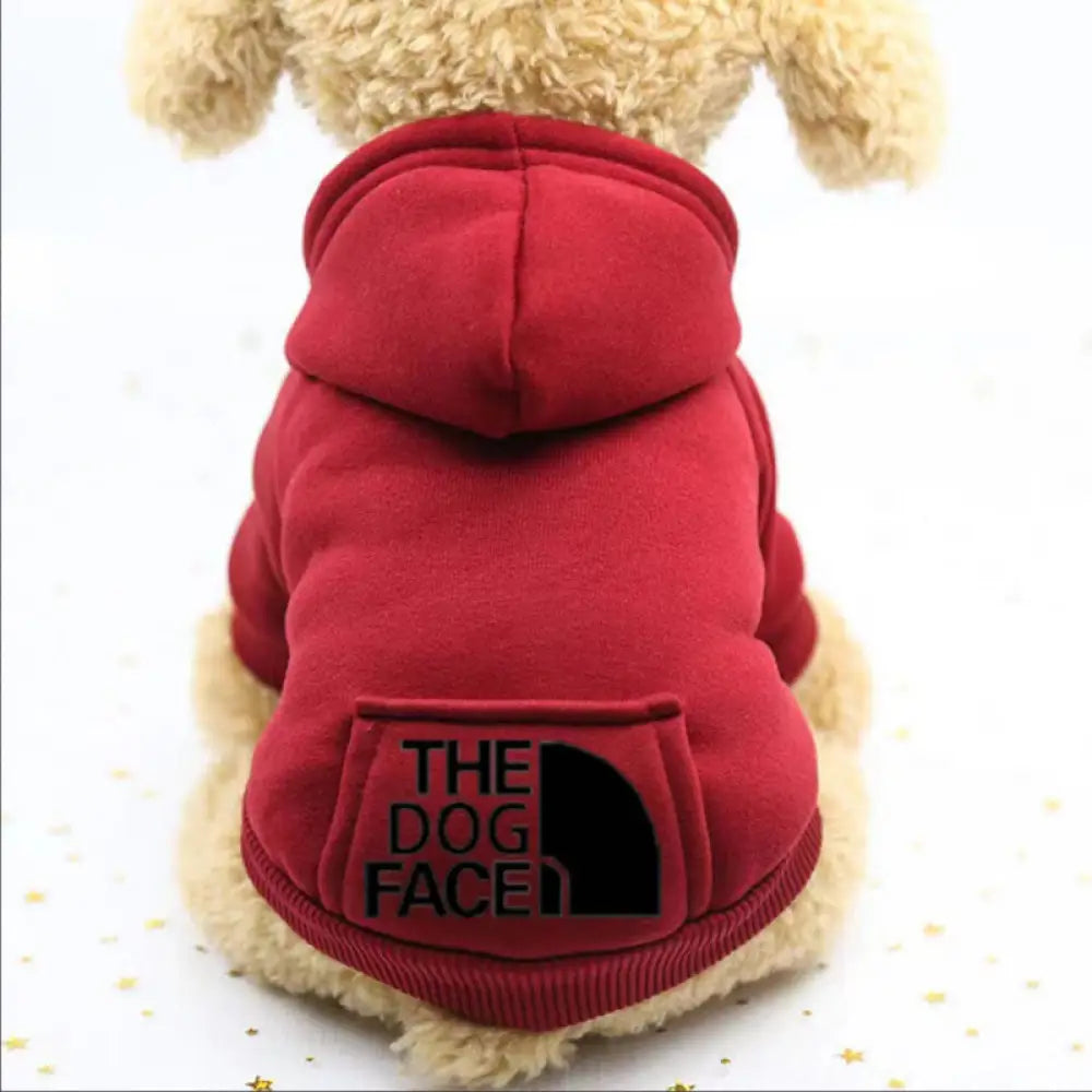 9色展開ドッグウェア 犬服 アディドッグ thedogface ペット服 小型犬 パーカー お散歩 オーバーオール レッド2 / XS（対応体重0.65-1.2KG） ペット用品＞ウェア