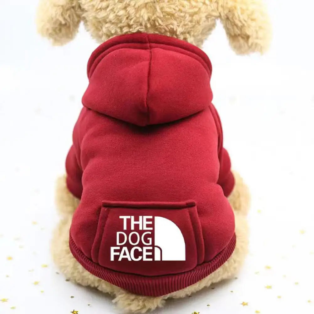 9色展開ドッグウェア 犬服 アディドッグ thedogface ペット服 小型犬 パーカー お散歩 オーバーオール レッド / XS（対応体重0.65-1.2KG） ペット用品＞ウェア