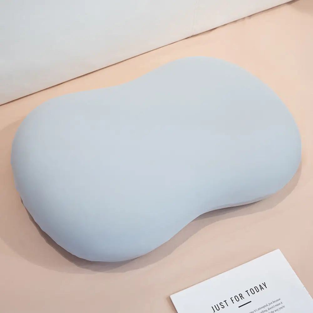 ID1588 まくら 冰丝 メモリーフォーム 枕 首サポート ソフトでへこまない ゾーン分け 側寝用 スローリバウンド 睡眠を助ける 枕 ブルー / S 寝具>クッション・グッズ