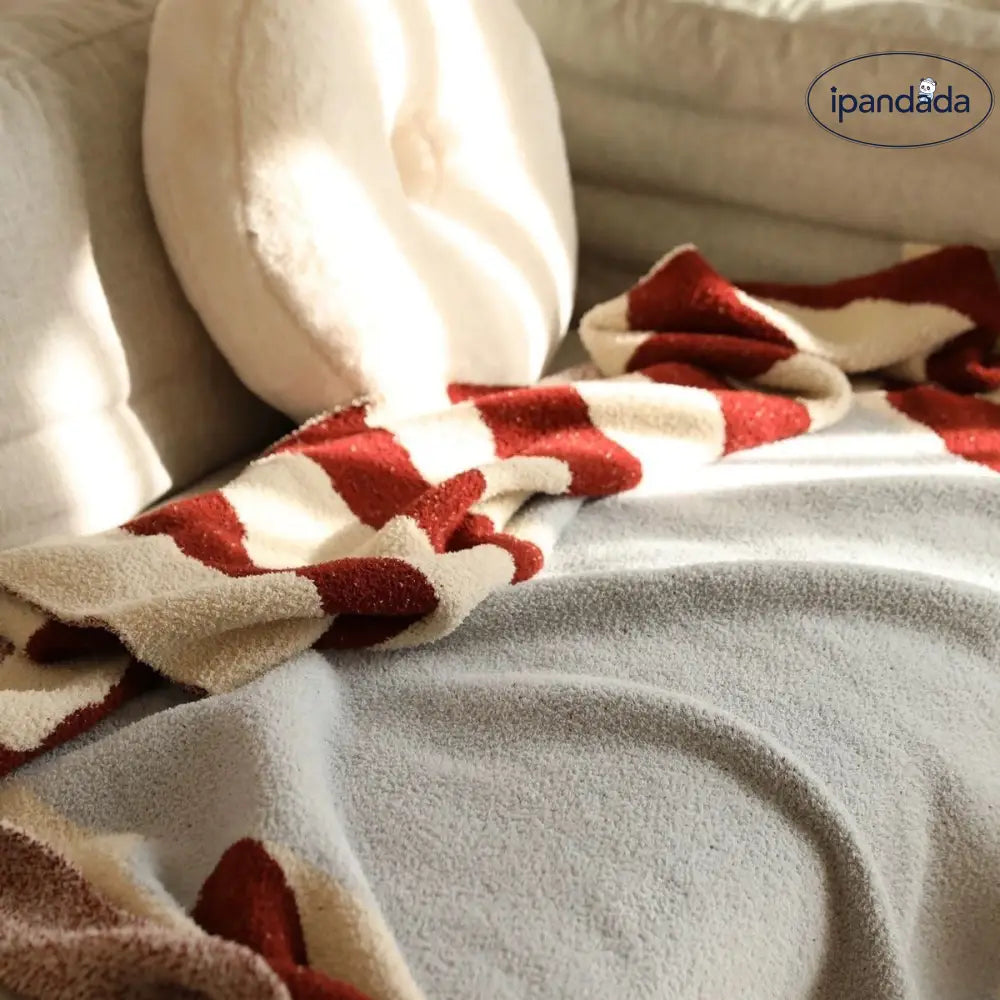 毛布 ふわとろ毛布 もこもこブランケット 掛け毛布 あったかい 暖かい 厚手 ブランケット スローケット 昼寝用ブランケット 保温 ソファ用 フリースブランケット ID4126 写真通り / 130*170cm