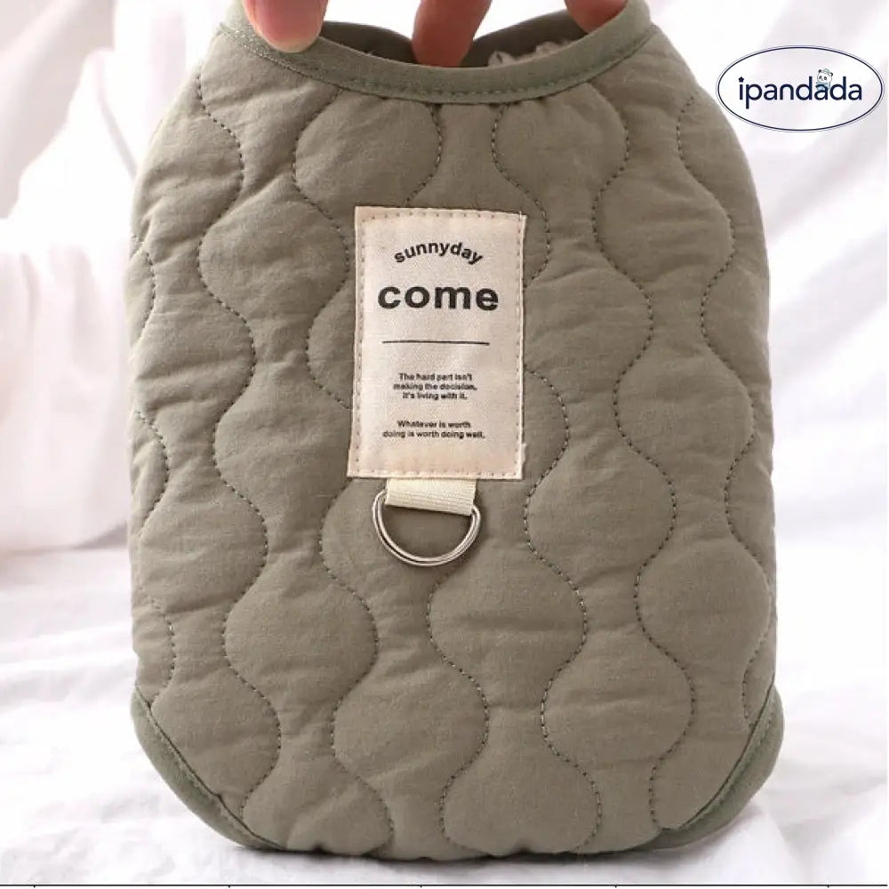 猫 秋冬 ベスト 保温 セーター 犬 小中型犬 外出用 リード取り付け ペット服 ID2959