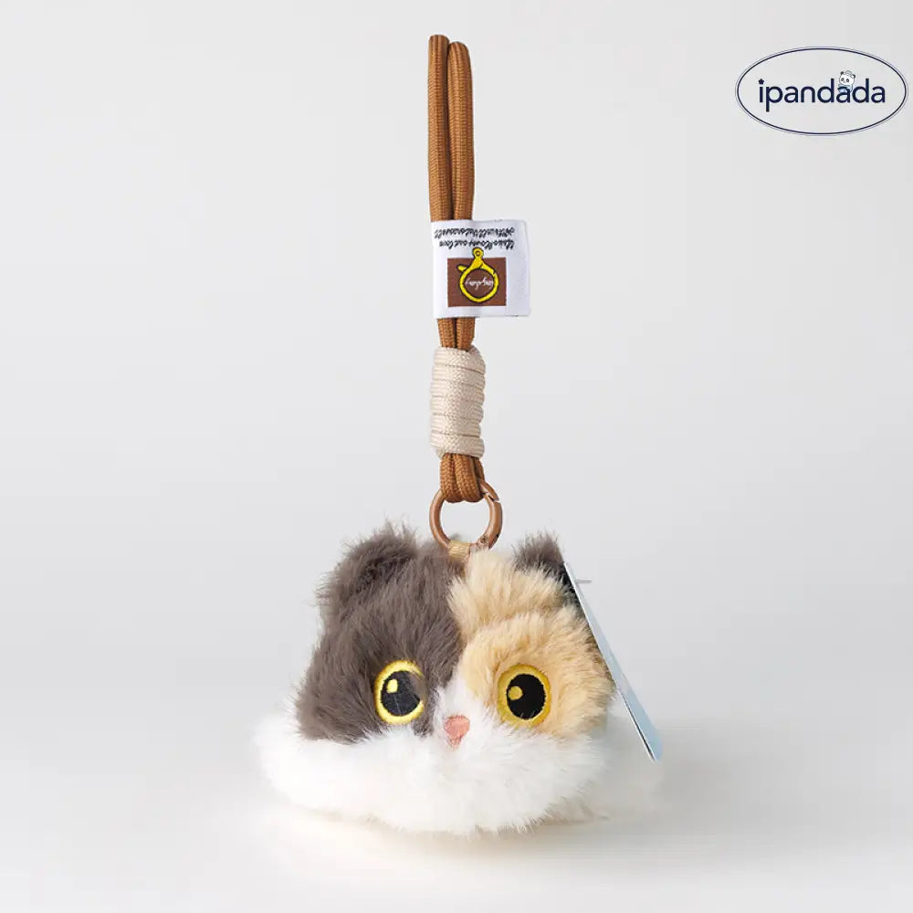 クマ うつ伏せ シャム猫 ぬいぐるみ キーホルダー プレゼント  三毛猫 ぬいぐるみ 可愛い 丸い目 17cm ID2171