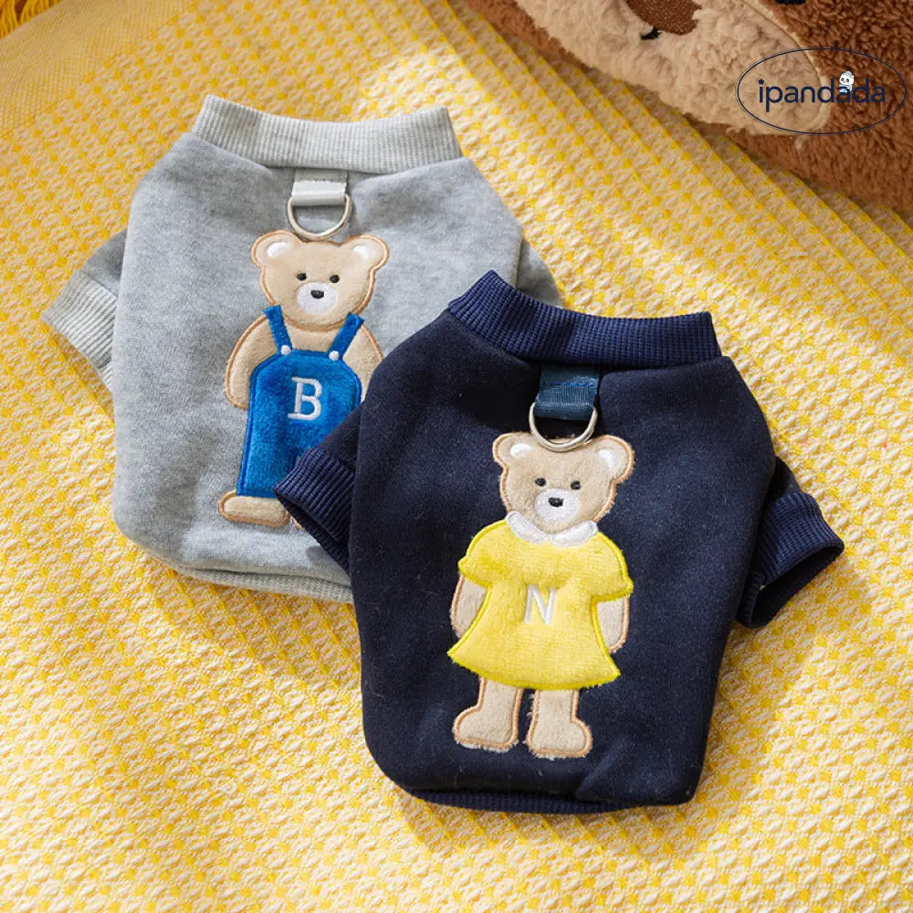 猫用 服 トレンドウェア 可愛い 小熊 2足 セーター ブルーキャット 子猫 ペット用 犬猫 服飾 小型犬 犬用 服 猫用 ID2308