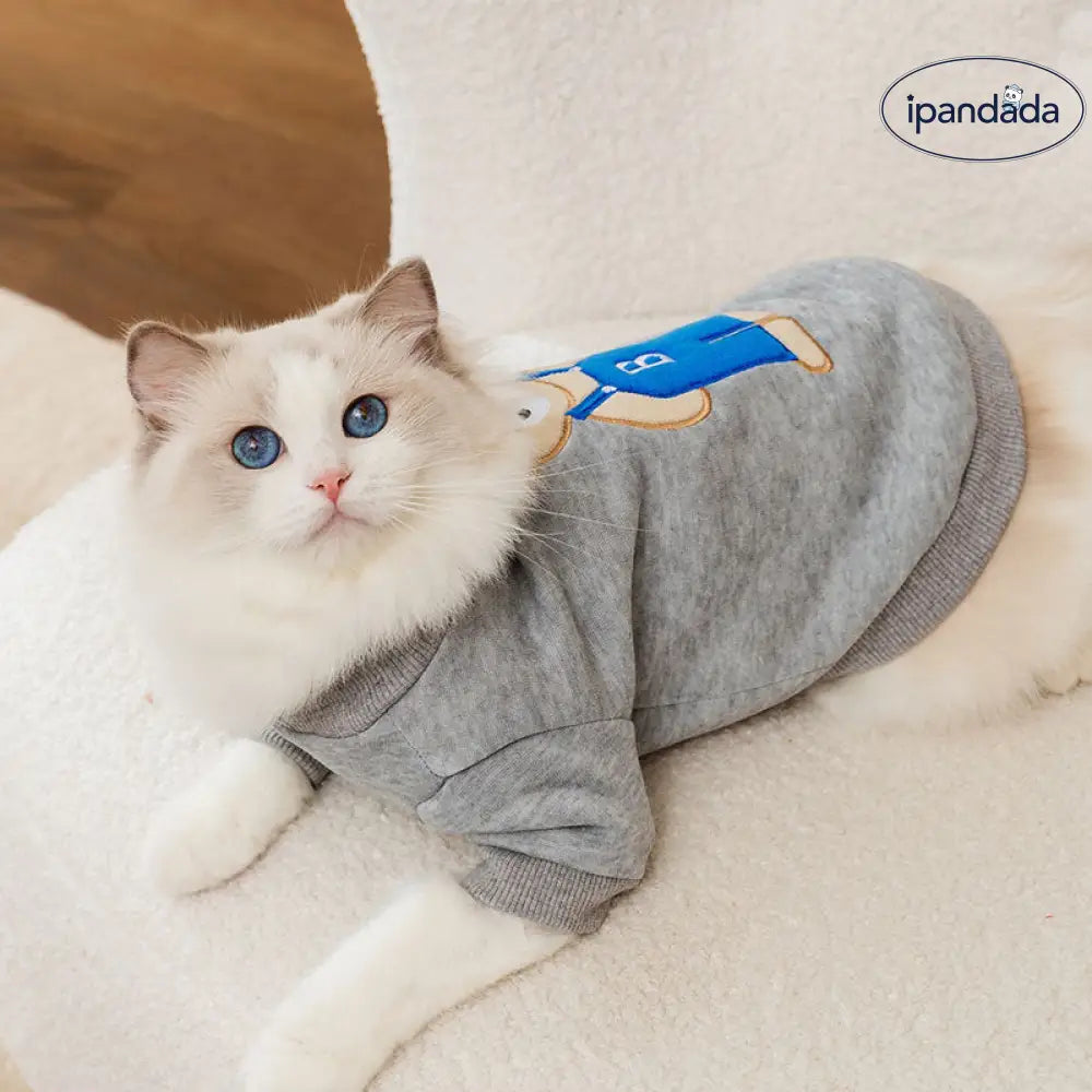 猫用 服 トレンドウェア 可愛い 小熊 2足 セーター ブルーキャット 子猫 ペット用 犬猫 服飾 小型犬 犬用 服 猫用 ID2308
