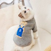 猫用 服 トレンドウェア 可愛い 小熊 2足 セーター ブルーキャット 子猫 ペット用 犬猫 服飾 小型犬 犬用 服 猫用 ID2308