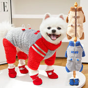 猫用 秋冬用 厚手 フリースジャケット ダブルフェイス フリース ジップ ペット用 ドッグ用 ID3469