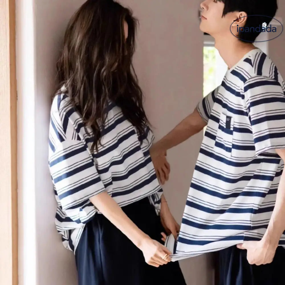 ID1769 綿 パジャマセット 夏用 カップル 男女兼用 ゆったりサイズ 通気性抜群 外出着OK 吸汗速乾 お得セール中