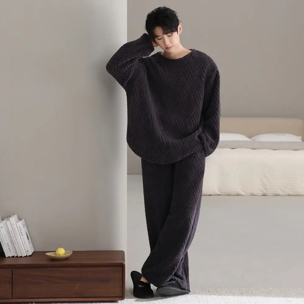 もこもこ フリース パジャマ 上下セット 冬用 あったか ルームウェア レディース メンズ ふわふわ 韓国風 シンプル 部屋着 リラックスウェア 保温 家族ギフト クリスマスプレゼント レディース ギフト ホリデー限定 ID3350