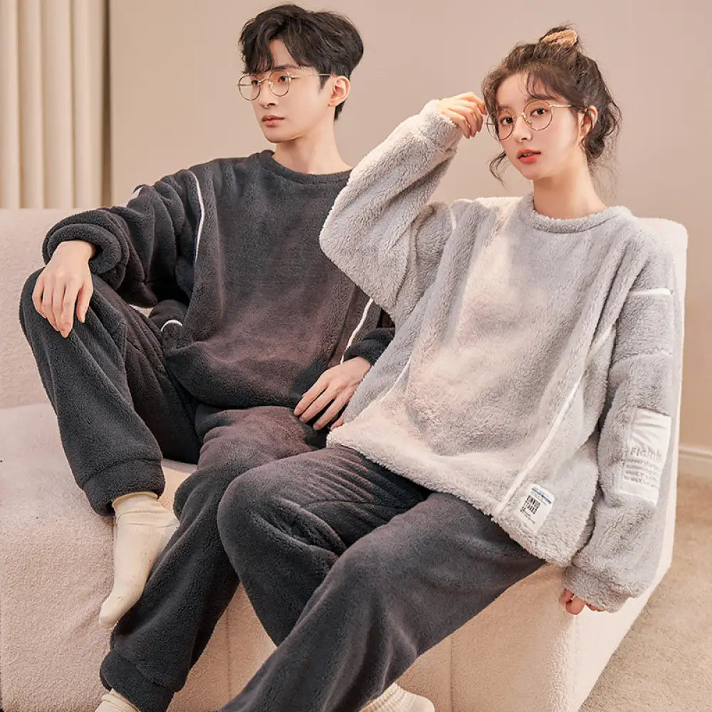 もこもこ メンズ 着る毛布 フリース パジャマ 可愛い ルームウェア レディース ナイトウェア 上下セット 冬 長袖パジャマ ペア パジャマ おしゃれ 暖かい カップル ペア 部屋着 あったか 寝間着 男女兼用 裏起毛 ID3106