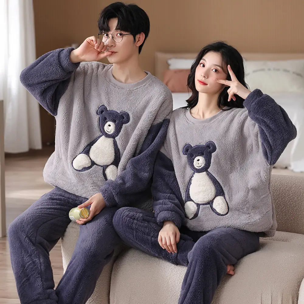 もこもこ メンズ 着る毛布 フリース パジャマ 可愛い ルームウェア レディース ナイトウェア 上下セット 冬 長袖パジャマ ペア パジャマ おしゃれ 暖かい カップル ペア 部屋着 あったか 寝間着 男女兼用 裏起毛 ID3106