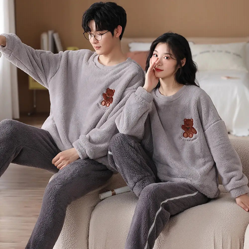 もこもこ メンズ 着る毛布 フリース パジャマ 可愛い ルームウェア レディース ナイトウェア 上下セット 冬 長袖パジャマ ペア パジャマ おしゃれ 暖かい カップル ペア 部屋着 あったか 寝間着 男女兼用 裏起毛 ID3106