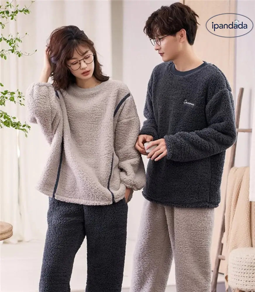 もこもこ メンズ 着る毛布 フリース パジャマ 可愛い ルームウェア レディース ナイトウェア 上下セット 冬 長袖パジャマ ペア パジャマ おしゃれ 暖かい カップル ペア 部屋着 あったか 寝間着 男女兼用 裏起毛 ID3106