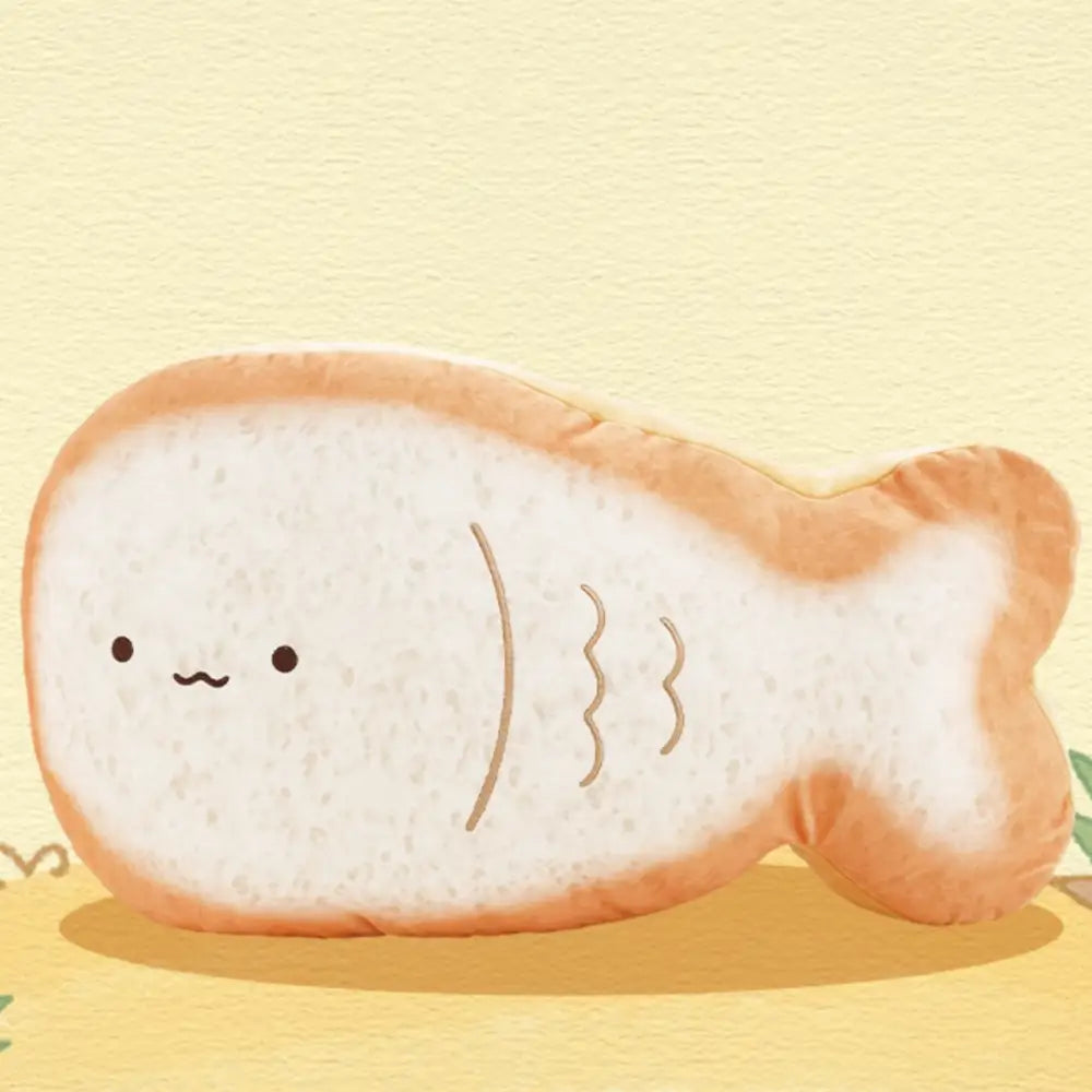 ID1427 ねこトースト もっちり抱き枕 ソファクッション 卒業サプライズ お昼寝相棒 リビング映え ふわふわ肌触り プレゼント 思い出に残るギフト タイプ⑤ / フリー インテリア雑貨＞ぬいぐるみ