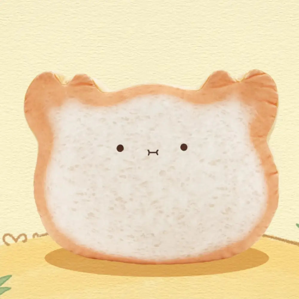 ID1427 ねこトースト もっちり抱き枕 ソファクッション 卒業サプライズ お昼寝相棒 リビング映え ふわふわ肌触り プレゼント 思い出に残るギフト タイプ④ / フリー インテリア雑貨＞ぬいぐるみ