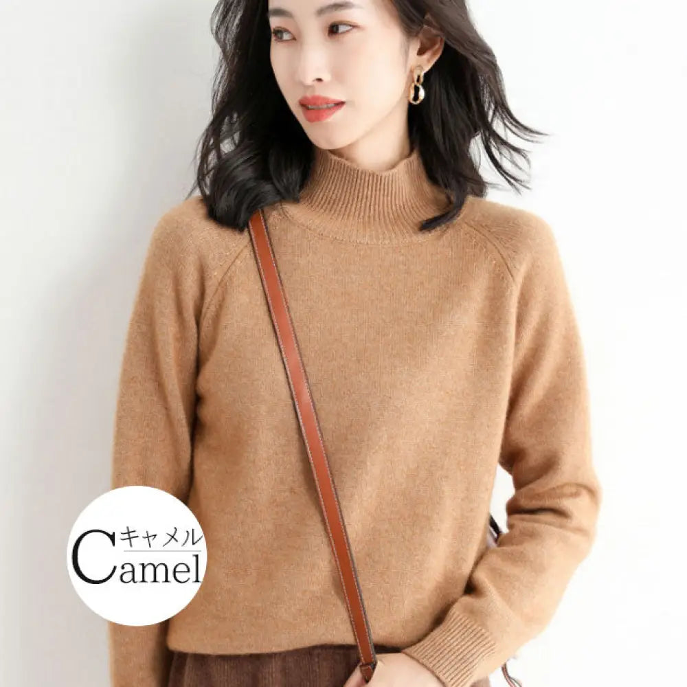 ニットセーター ハイネック セーター 厚手 ニット レディース トップス タートルネック 寒がりさんに プルオーバー チュニック カシミヤタッチ アウター 春 秋 冬 ストレッチ 長袖 ゆったり ショート丈 防寒 無地 通勤 S M L