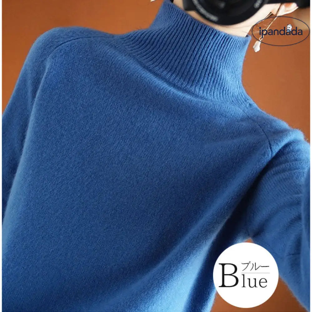 ニットセーター ハイネック セーター 厚手 ニット レディース トップス タートルネック 寒がりさんに プルオーバー チュニック カシミヤタッチ アウター 春 秋 冬 ストレッチ 長袖 ゆったり ショート丈 防寒 無地 通勤 S M L XL 2XL 秋冬 大きいサイズ ID2824