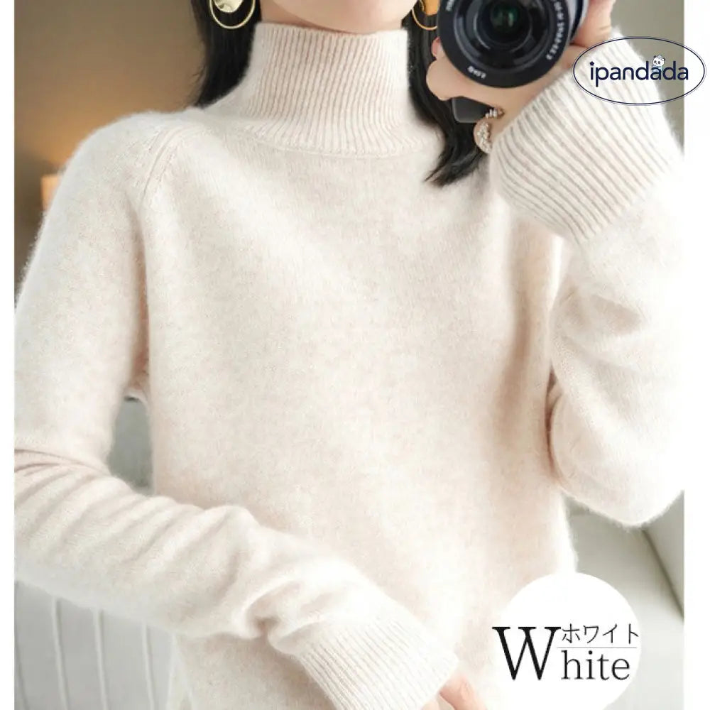 ニットセーター ハイネック セーター 厚手 ニット レディース トップス タートルネック 寒がりさんに プルオーバー チュニック カシミヤタッチ アウター 春 秋 冬 ストレッチ 長袖 ゆったり ショート丈 防寒 無地 通勤 S M L XL 2XL 秋冬 大きいサイズ ID2824