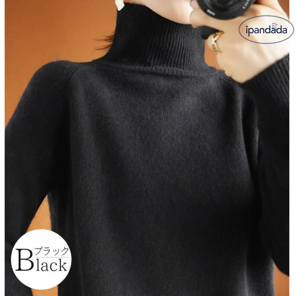 ニットセーター ハイネック セーター 厚手 ニット レディース トップス タートルネック 寒がりさんに プルオーバー チュニック カシミヤタッチ アウター 春 秋 冬 ストレッチ 長袖 ゆったり ショート丈 防寒 無地 通勤 S M L XL 2XL 秋冬 大きいサイズ ID2824