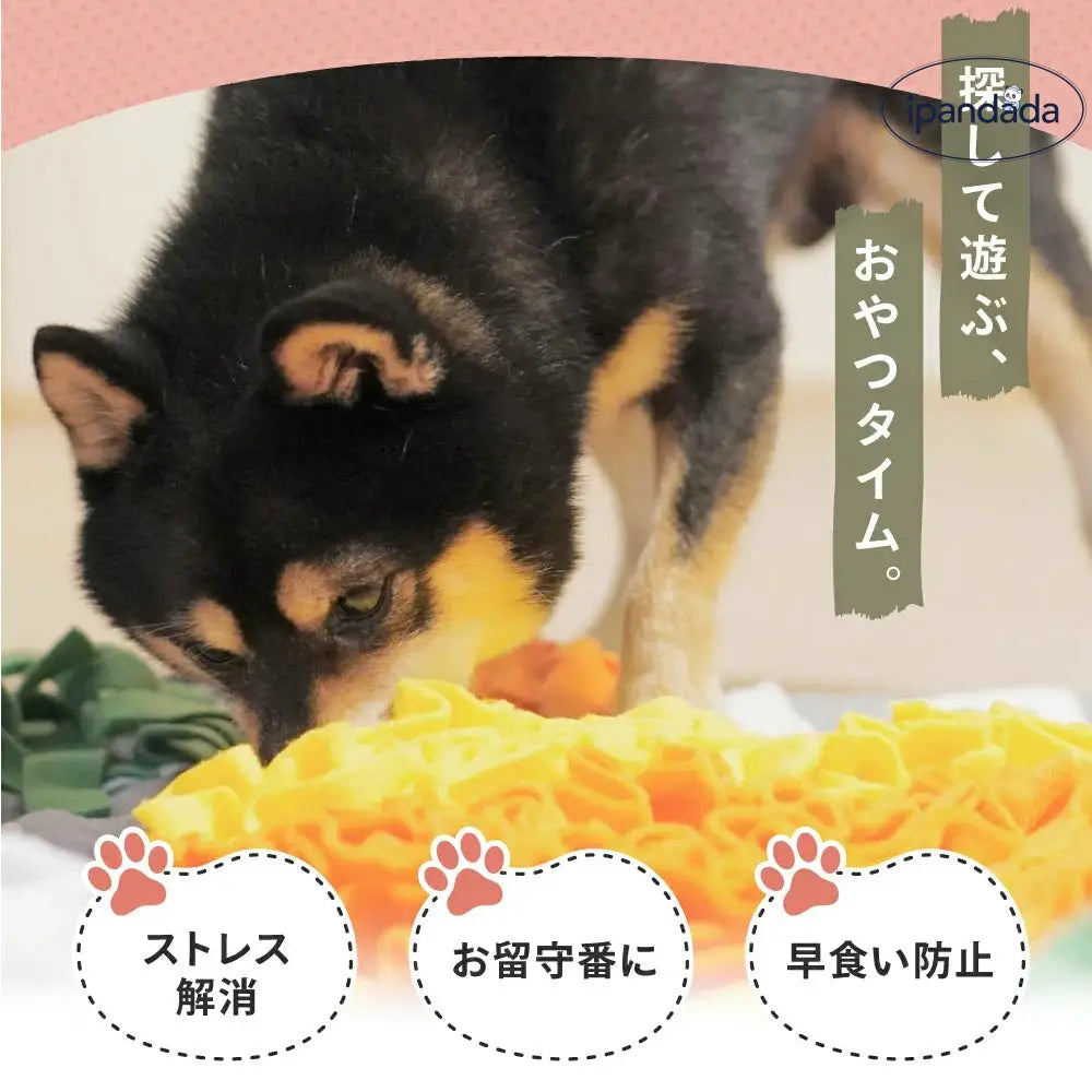 ノーズワークマット 犬 いぬ イヌ おもちゃ マット ノーズワーク ペット 知育玩具 犬用品 犬用おもちゃ 犬のおもちゃ 知育マット 噛むおもちゃ ストレス解消 遊び ペットおもちゃ 運動不足 嗅覚訓練 早食い防止 ペットファン ID2825
