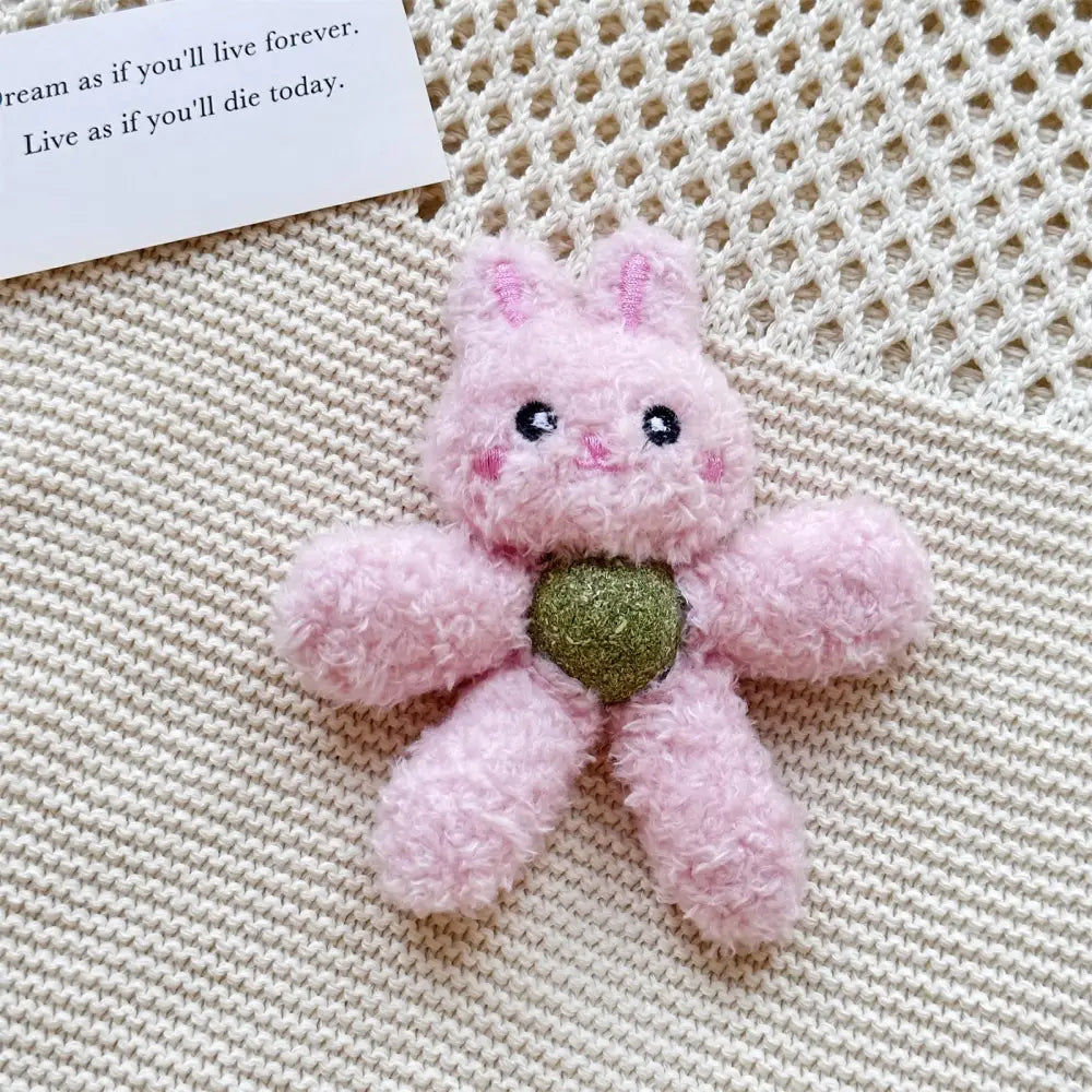 ID718 ぬいぐるみ おもちゃ 内蔵 キャットニップ 猫 一人遊び ハイパー 猫じゃらし ストレス 解消 アイテム 噛みつき 対策 耐久性 抜群 長持ち ペット 同伴 おもちゃ ふわふわ 感触 バニー / 12.5*11cm