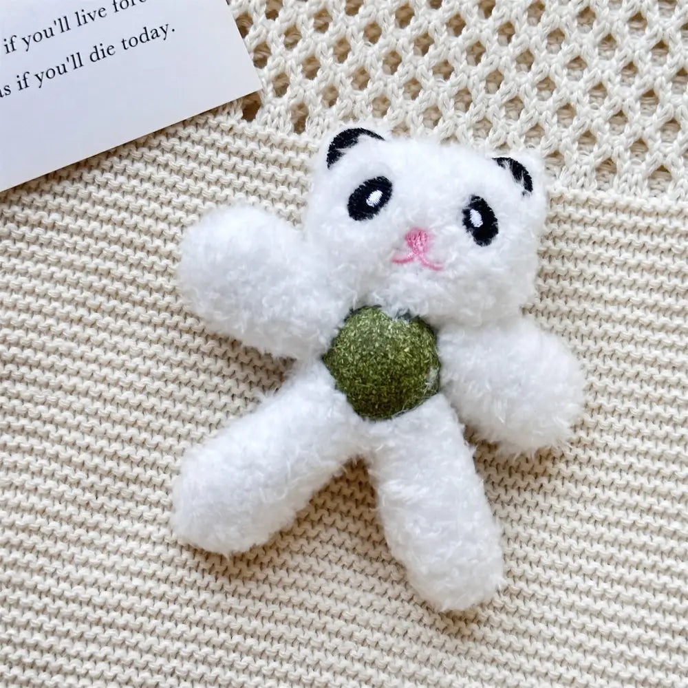 ID718 ぬいぐるみ おもちゃ 内蔵 キャットニップ 猫 一人遊び ハイパー 猫じゃらし ストレス 解消 アイテム 噛みつき 対策 耐久性 抜群 長持ち ペット 同伴 おもちゃ ふわふわ 感触 パンダ / 12.5*11cm