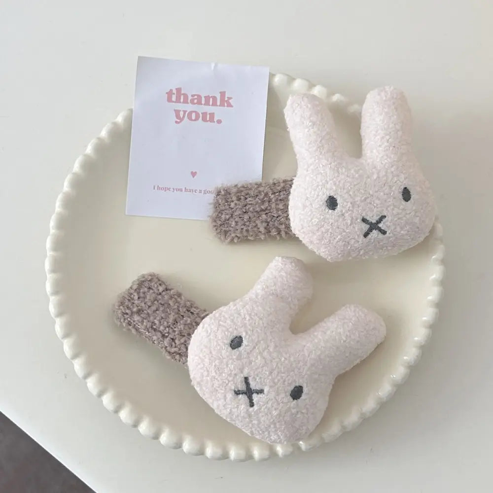 ぬいぐるみヘアクリップ サイドクリップ 動物 かわいい キャラクター 前髪留め 前髪クリップ ヘアアクセサリー ID1929 二個 インテリア雑貨>ファッション雑貨