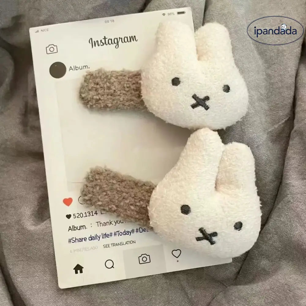ぬいぐるみヘアクリップ サイドクリップ 動物 かわいい キャラクター 前髪留め 前髪クリップ ヘアアクセサリー ID1929