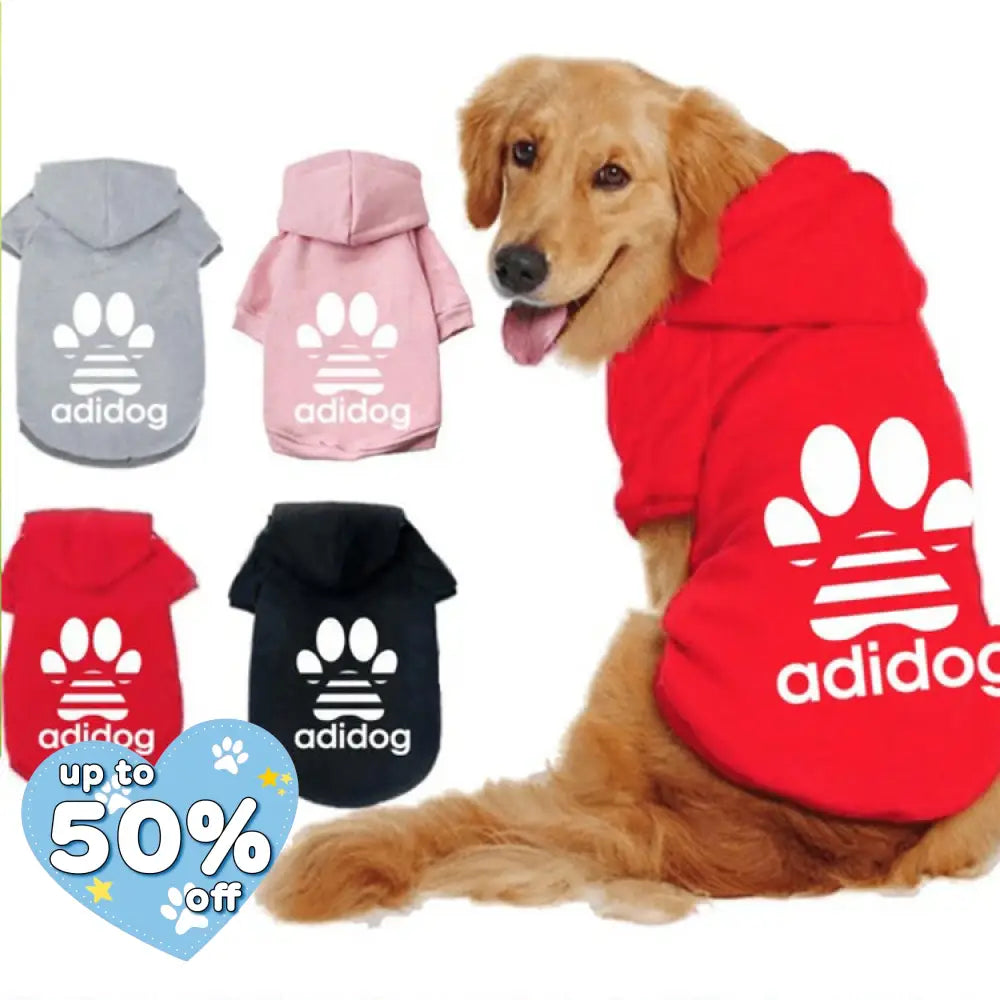 犬服 ドッグウェア パーカー大型犬向 XS~9XL 裏起毛 adidog 肉球型 FBIパーカー トレーナー ペット服 大型犬種 ペット用品＞ウェア