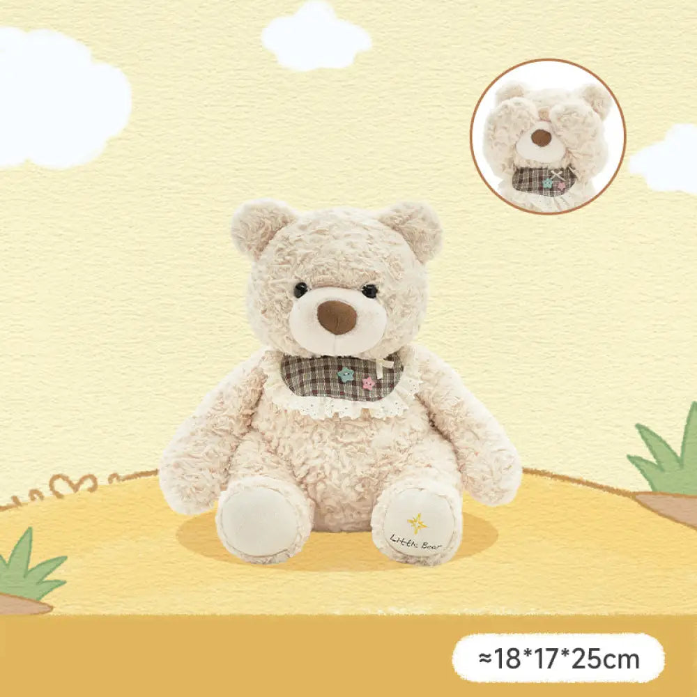 ID1430 おやすみポーズ くまのぬいぐるみ あと5分ねんね ふわもこ抱きぐせ 女の子へ 誕生日サプライズ 夜の見守り相棒 子育ての味方 安眠サポート タイプ② インテリア雑貨＞ぬいぐるみ