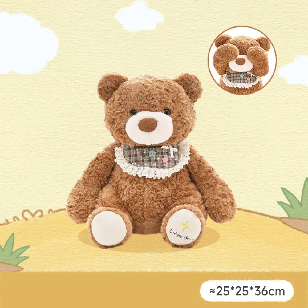 ID1430 おやすみポーズ くまのぬいぐるみ あと5分ねんね ふわもこ抱きぐせ 女の子へ 誕生日サプライズ 夜の見守り相棒 子育ての味方 安眠サポート タイプ⑤ インテリア雑貨＞ぬいぐるみ