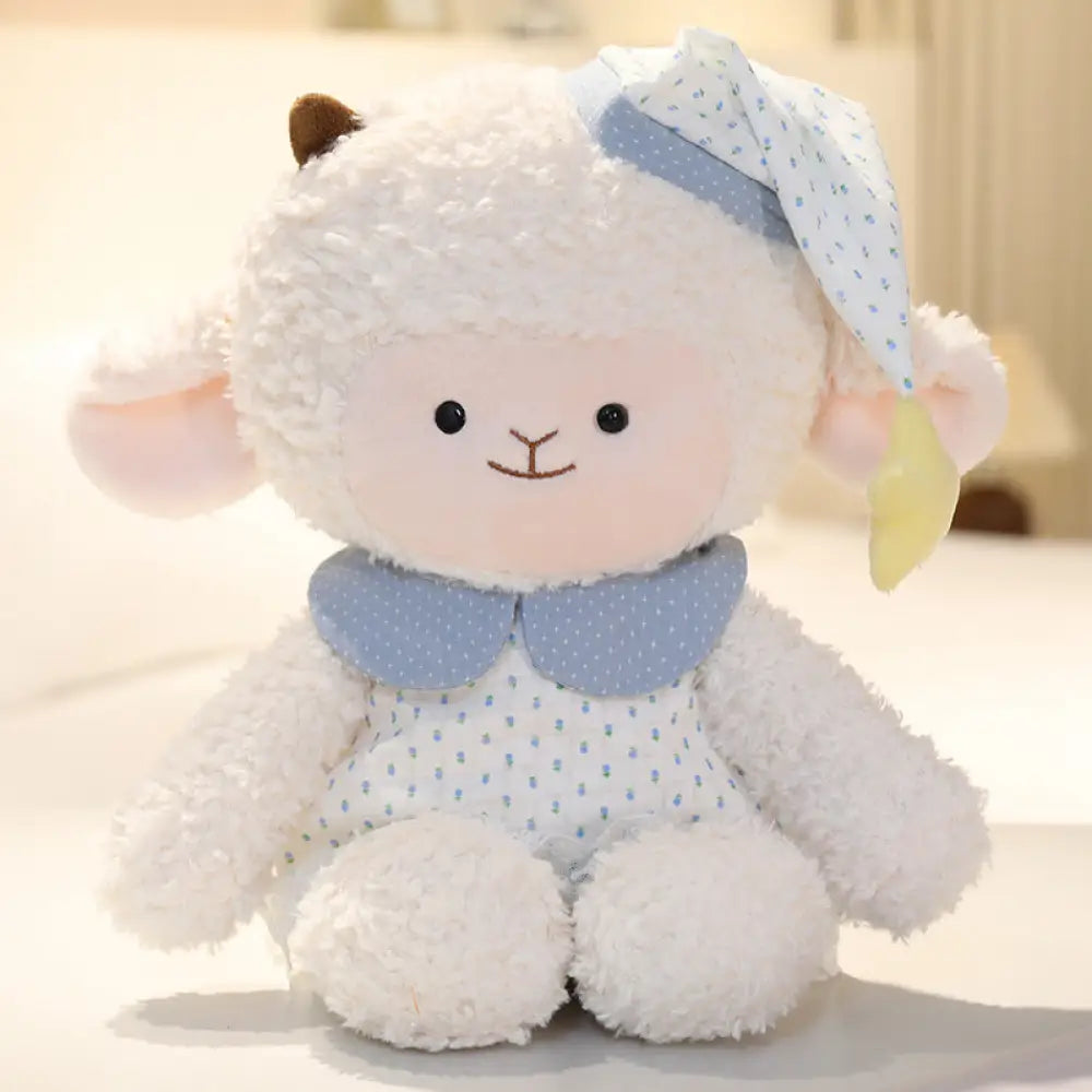 ID1152 おやすみシリーズ 超柔らかい 癒し プレゼント くま うさぎ ぶた ぞう ぬいぐるみ ふわふわ 安心素材 抱き心地最高 手触り抜群 ギフト 睡眠サポート 室内用 ひつじ グッズ＞ぬいぐるみ