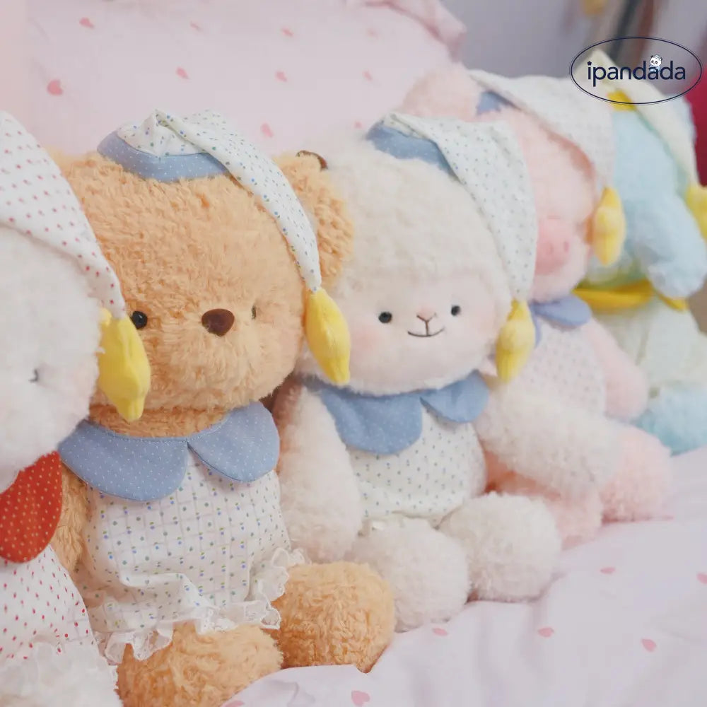 ID1152 おやすみシリーズ 超柔らかい 癒し プレゼント くま うさぎ ぶた ぞう ぬいぐるみ ふわふわ 安心素材 抱き心地最高 手触り抜群 ギフト 睡眠サポート 室内用 グッズ＞ぬいぐるみ