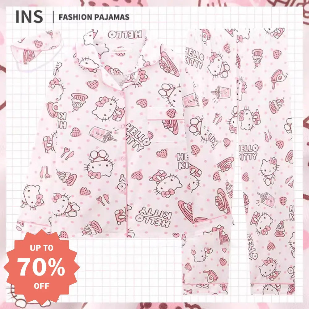 ID406 パジャマ 部屋着 ルームウェア レディース うさぎ 猫柄 ピンク かわいい パジャマ 上下セット 通年使える 春 秋 寒暖差 リラックス 長袖 長ズボン タイプ① / M レディース＞セットアップ