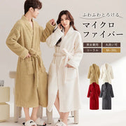 パジャマ ガウン レディース 秋冬用 コーラル フリース メンズ バスローブ カップル セット ロング バスガウン 厚手 冬用 カップル クリスマス ギフト ID3179 コーディネート＞ペアルック