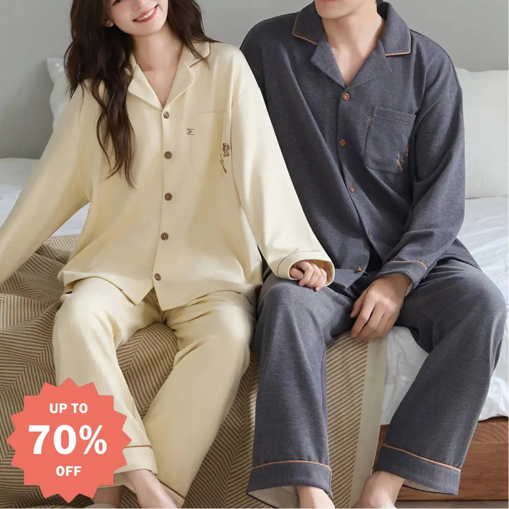 パジャマ カップル 厚手 新作 部屋着 セット ID4159